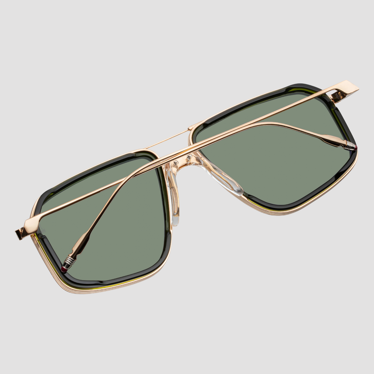 JAGGER-2.0, Cypress , Moss Lenses, Light Gold Hardware.