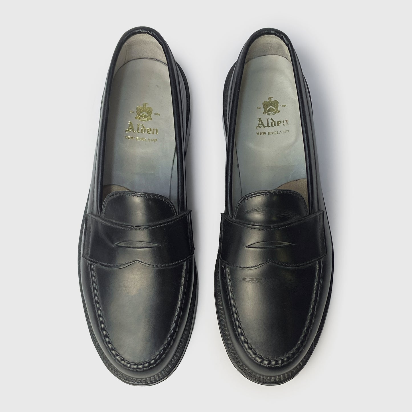 Leisure Handsewn Penny Loafer Black Calfskin 981