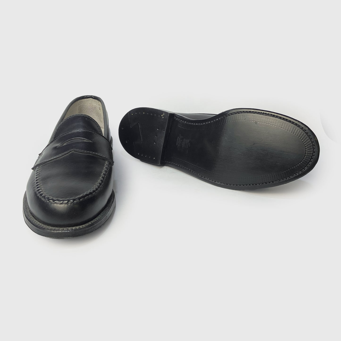 Leisure Handsewn Penny Loafer Black Calfskin 981