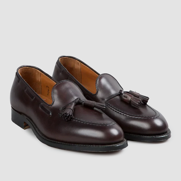 Tassel Loafers in brown leather