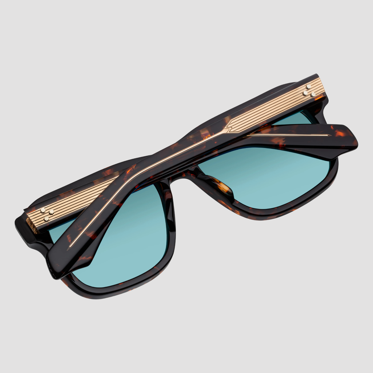 Yves, Aegen, Blue Lenses, Light Gold Hardware