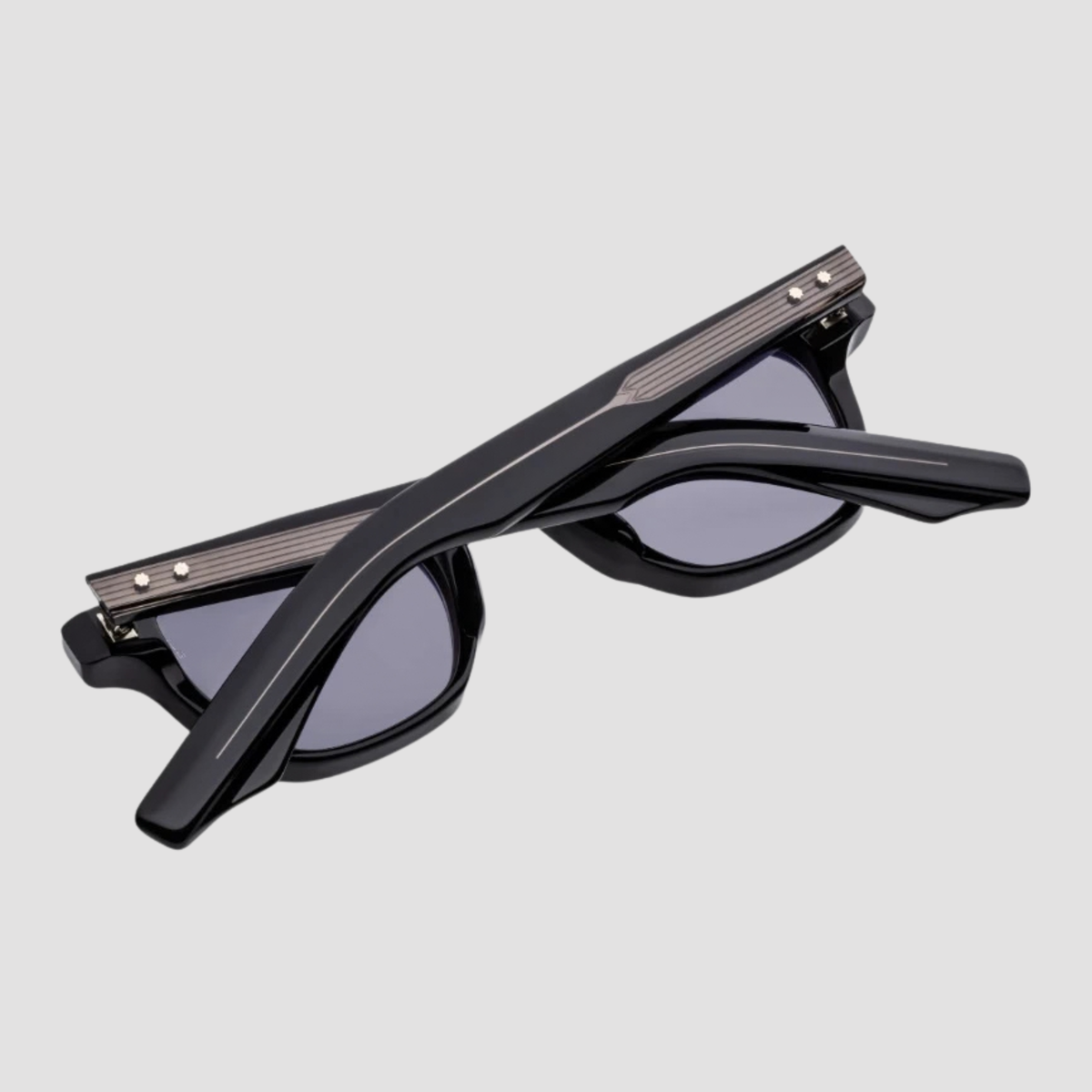 Zephirin, Raven, Charcoal  Lenses, Silver Hardware