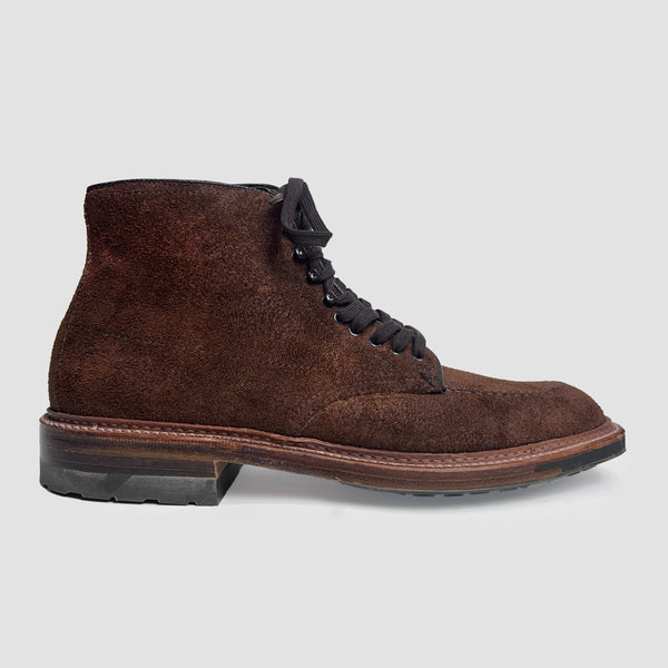 reverse tobacco chamois Initial Impressions: Alden Indy in with brass eyelets : r/goodyearwelt 5 brass eyelets Alden D9827HC Cap Toe Boot