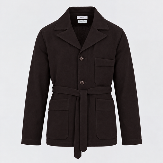 Wool Linen Wrap Jacket
