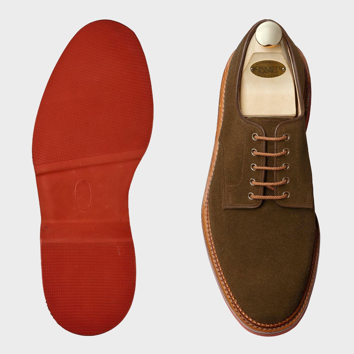 Cornell , Snuff Suede, Red Rubber Sole