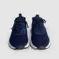 Stretch Nylon and Suede Runner Navy