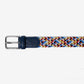 Woven elasticated belt multicolor