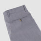 120'S Lux Wool Twill Flat front Modern Trouser - Light Grey Melange