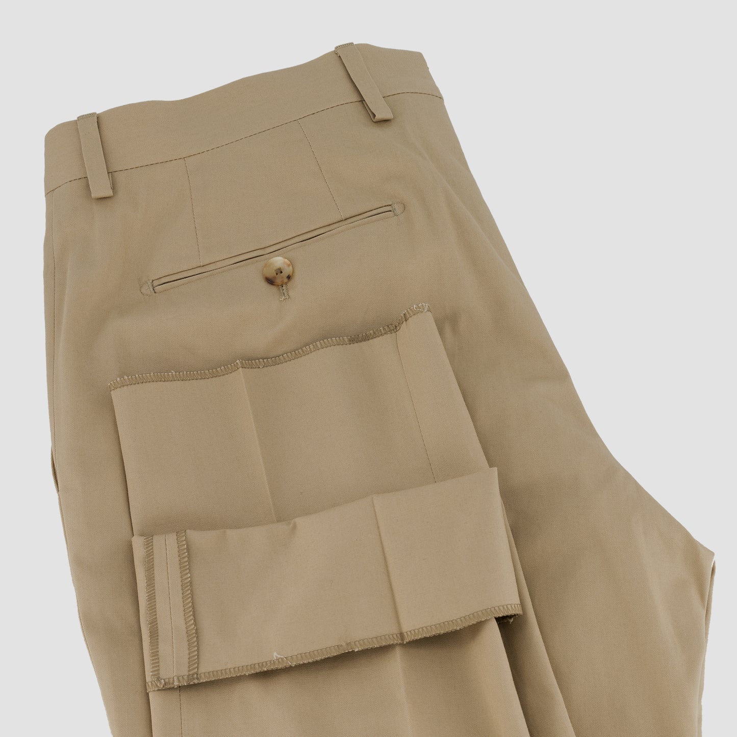 Lardini Khaki Cotton Single Breasted