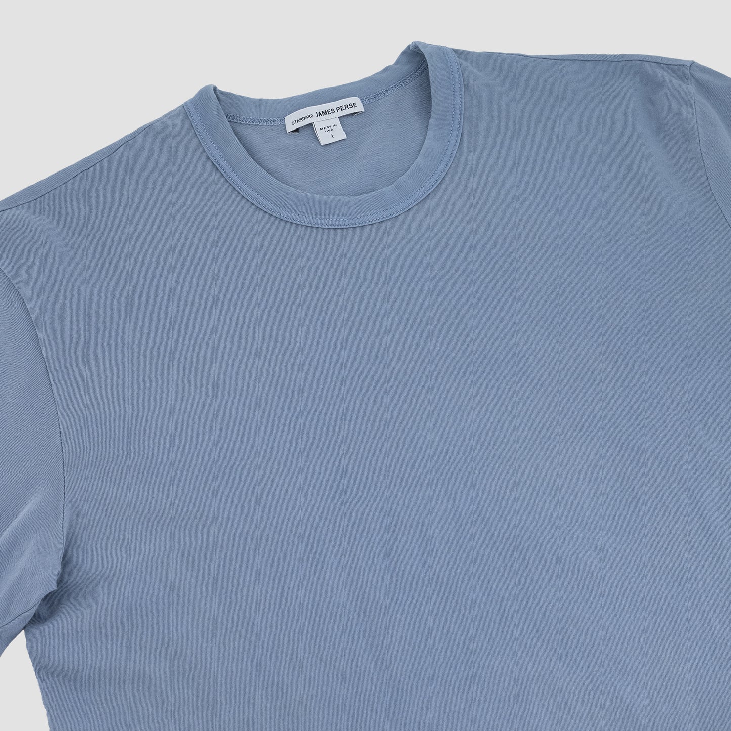 James Perse Short Sleeve Crew Neck T-Shirt Blue Stone