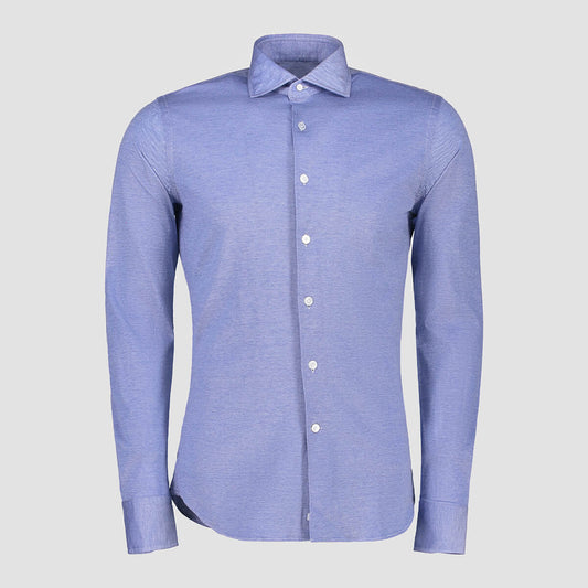 Blue Cotton Jersey - Regular Fit