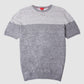 Short Sleeve T-Shirt Stripe Details - Grey