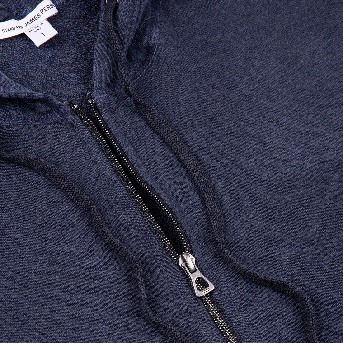 French Terry Zip Up Hoodie - Deep