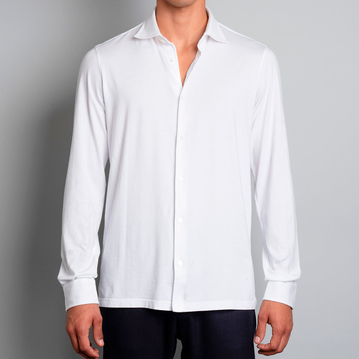 Jason Jersey Shirt - White