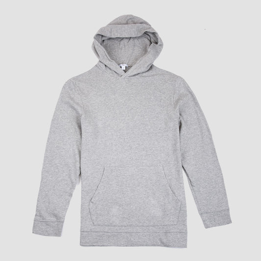 French Terry Pullover Hoodie - Heather Grey
