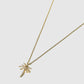 Paradisa 2 Small Necklace in Yellow Gold with White Diamonds