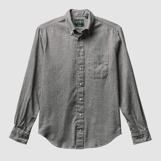 Brushed Grey Chambray Button Down