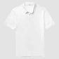 Sueded Jersey Polo - White