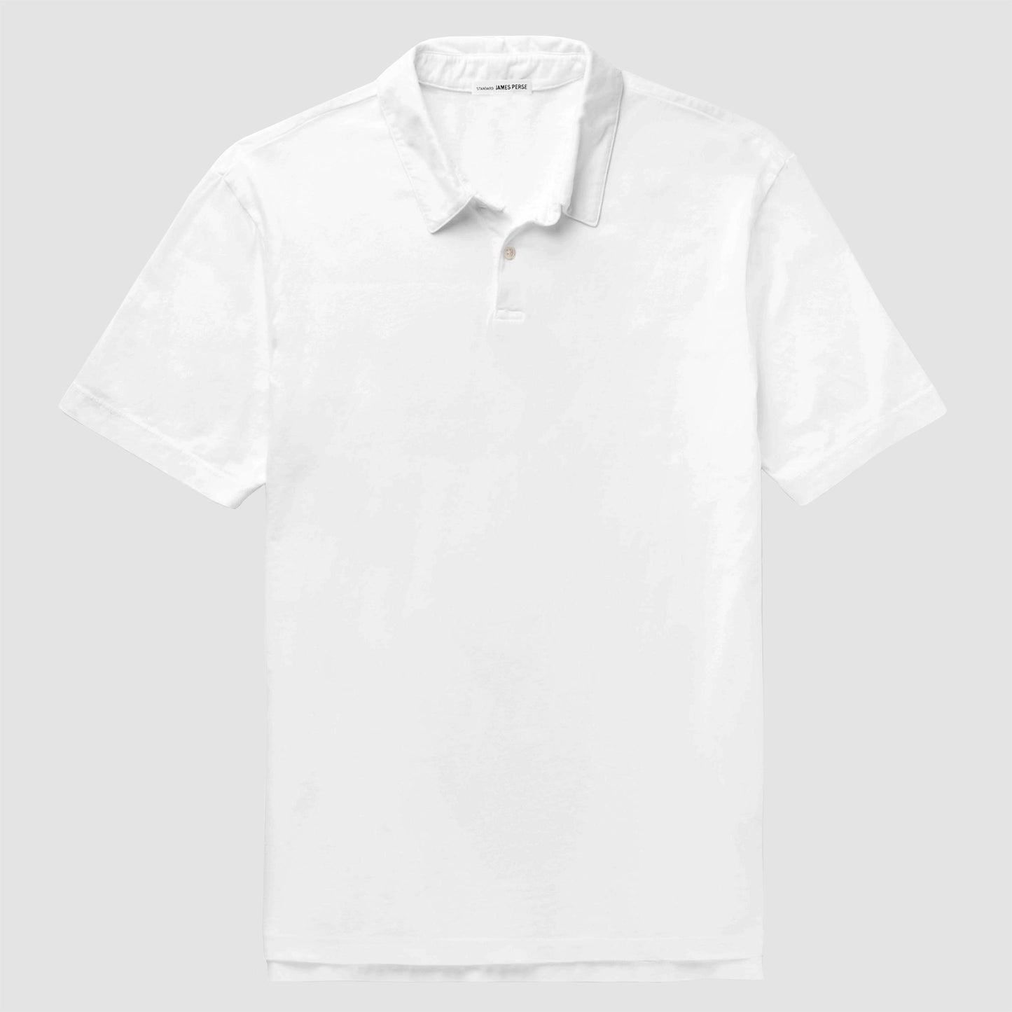 Sueded Jersey Polo - White