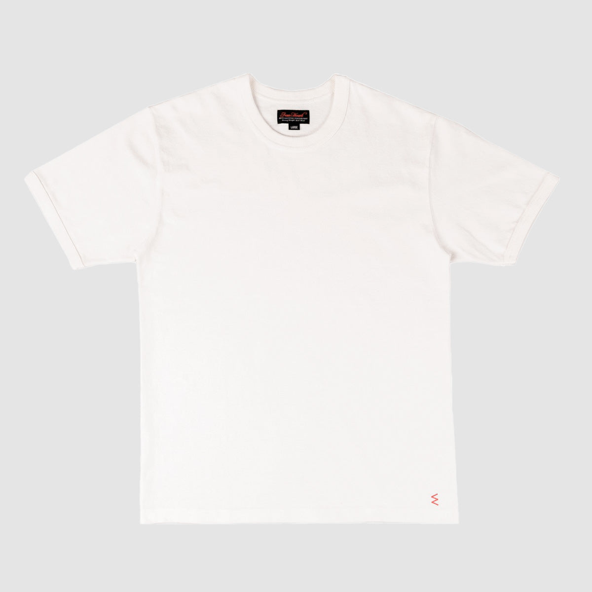 11oz Cotton Knit Crew Neck Short Sleeved T-Shirt - White