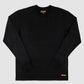 11oz Cotton Knit Crew Neck Sweater - Black