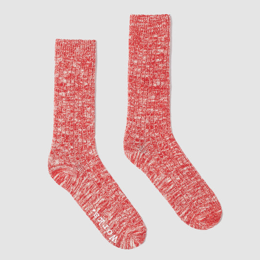 Slub Sock - Red